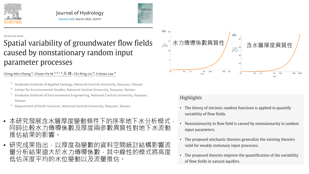Spatial variability of groundwater flow fields caused by nonstationary random input parameter processes